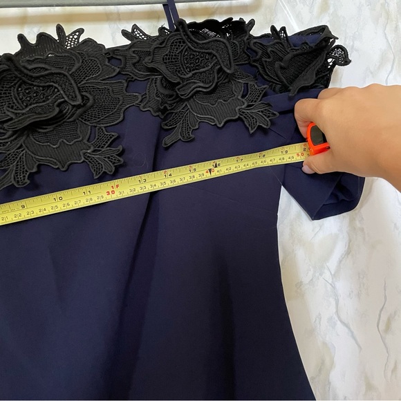 Floral Embroidered Badgley Mischka Dress - Picture 6 of 11